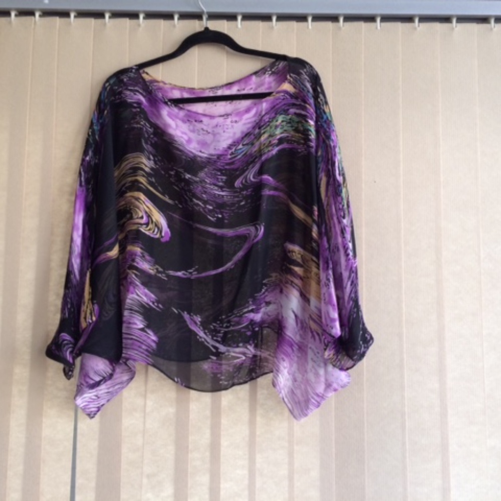 Gorgeous Silk Poncho